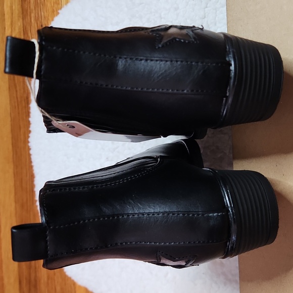 Seven7 Rockstar Ankle Booties Shooties Black Cowboy Foot - Picture 6 of 16